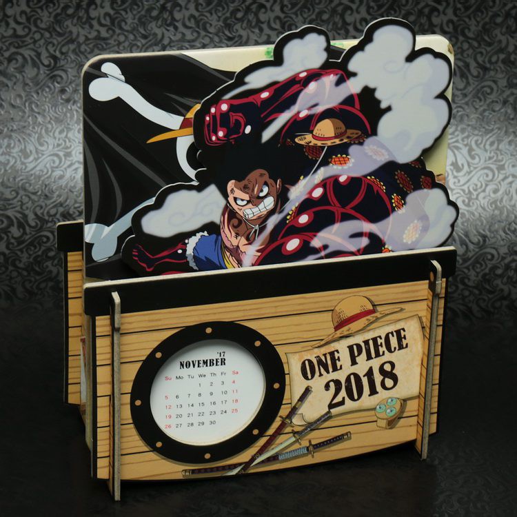 航海王 One Piece 2018 搖搖年曆置物架 桌曆 航海王 多雷斯羅薩 佐鳥 魯夫四檔 千陽號