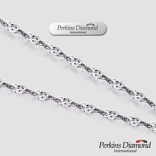 PERKINS 伯金仕 - 亮面水波鍊 14K白金項鍊 41CM