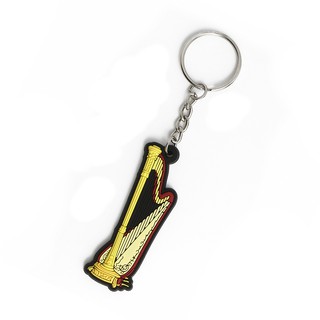 Musician Designer 橡膠迷你樂器吊飾 豎琴 撥弦吊飾 打擊樂 禮品 紀念品 鑰匙圈 MD
