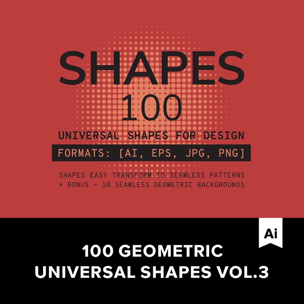 Geometric Universal Shapes 100款抽象幾何矢量圖形.L2020031503