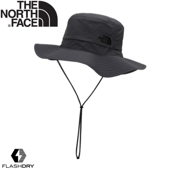 【The North Face 抗UV遮陽圓盤帽《深灰》】CF7T/抗UV/防風/大盤帽/防曬帽/休閒帽/漁夫/悠遊山水