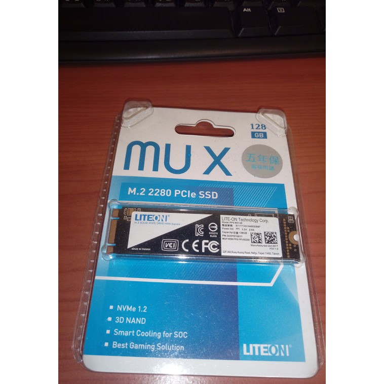 LITEON MUX 128GB M.2 2280 PCIE SSD固態硬碟