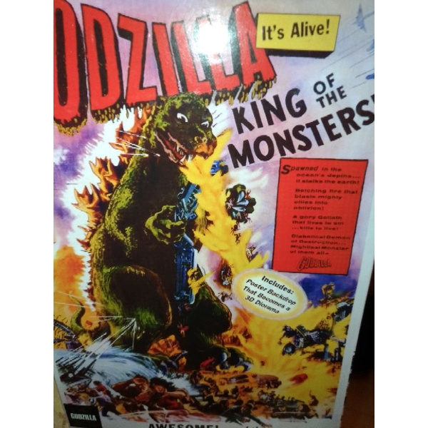 全新再版正版NECA絕版老物 電玩哥吉拉1956電影彩色海報版 哥斯拉 Godzilla 哥吉拉