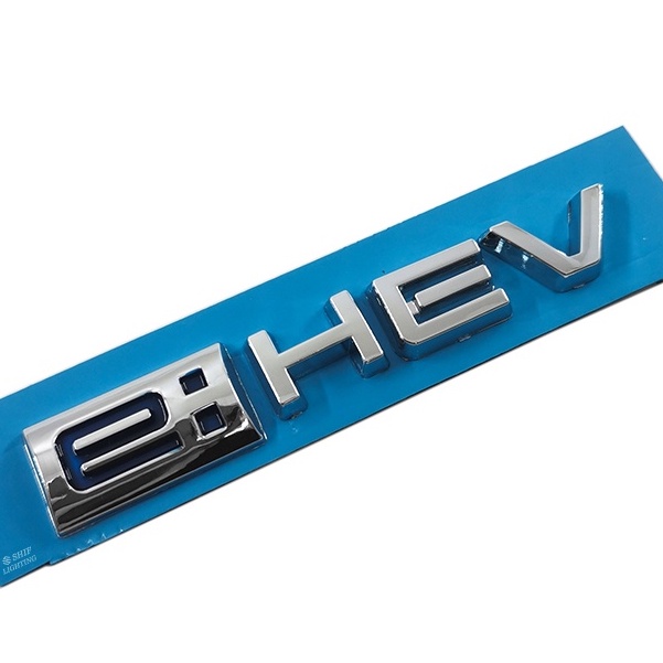 1 x ABS Chrome E: Hev 徽標汽車後備箱蓋標誌牌貼紙貼花更換本田思域 CRIDER SPORT HYB