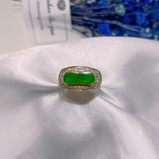 ［K金戒指］黃K金 玉 翡翠 鑽石戒指 生日禮物 情人節禮物 聖誕節禮物 母親節禮物 紀念禮物 求婚禮物 父親節禮物