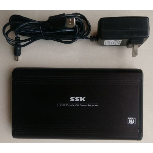 SSK 3.5" 鋁鎂合金 外接硬碟盒 OTB 一鍵備份 USB TO SATA HDD ENCLOSURE