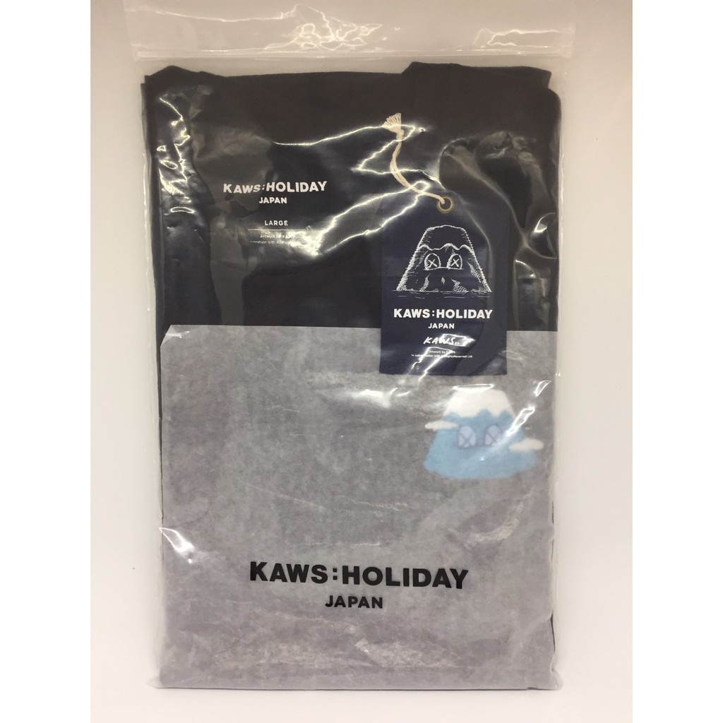 [現貨] KAWS：Holiday Japan T-shirt 日本富士山限定款 刺繡 黑色 L 全新