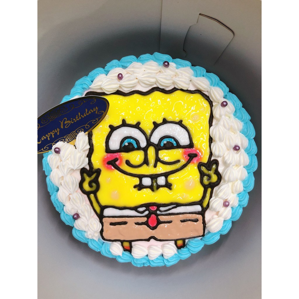 吉斯手作烘焙坊GizzBakery 海綿寶寶蛋糕 手繪蛋糕 SpongeBob SquarePan 公仔蛋糕 創意蛋糕