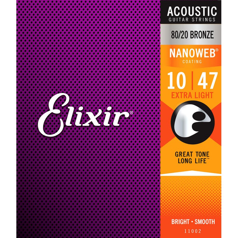 【又昇樂器】ELIXIR 10-47 木吉他弦 POLYWEB 奈米包覆塗層 黃銅 11002