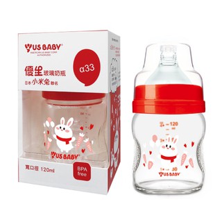 優生 小米兔玻璃奶瓶 寬口 120ml (單入)【杏一】