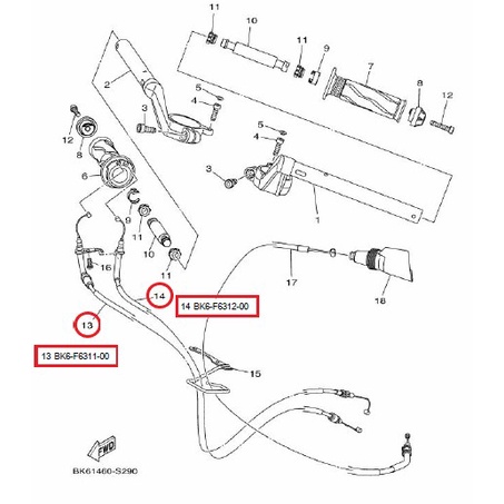 &lt;灰螞蟻&gt; R15 V3 油門線 離合器線 YZFR155 原廠YAMAHA零件 BK6-F6311、F6312