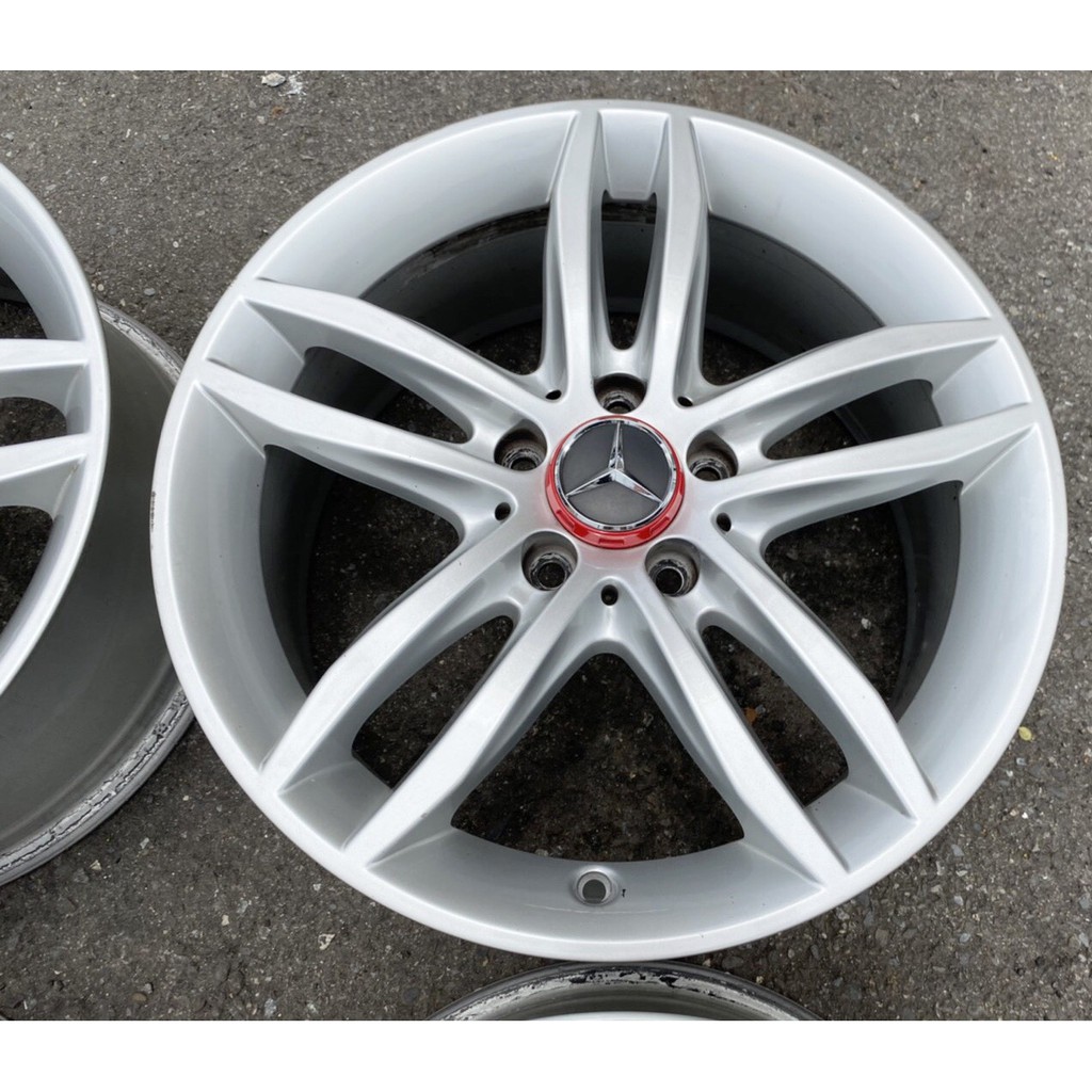 二手 中古鋁圈原廠賓士benz W4 17吋5孔112 前後配銀c180 C0 C250 C300 蝦皮購物