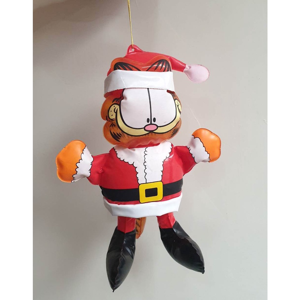 正版聖誕加菲貓充氣娃娃公仔吊飾