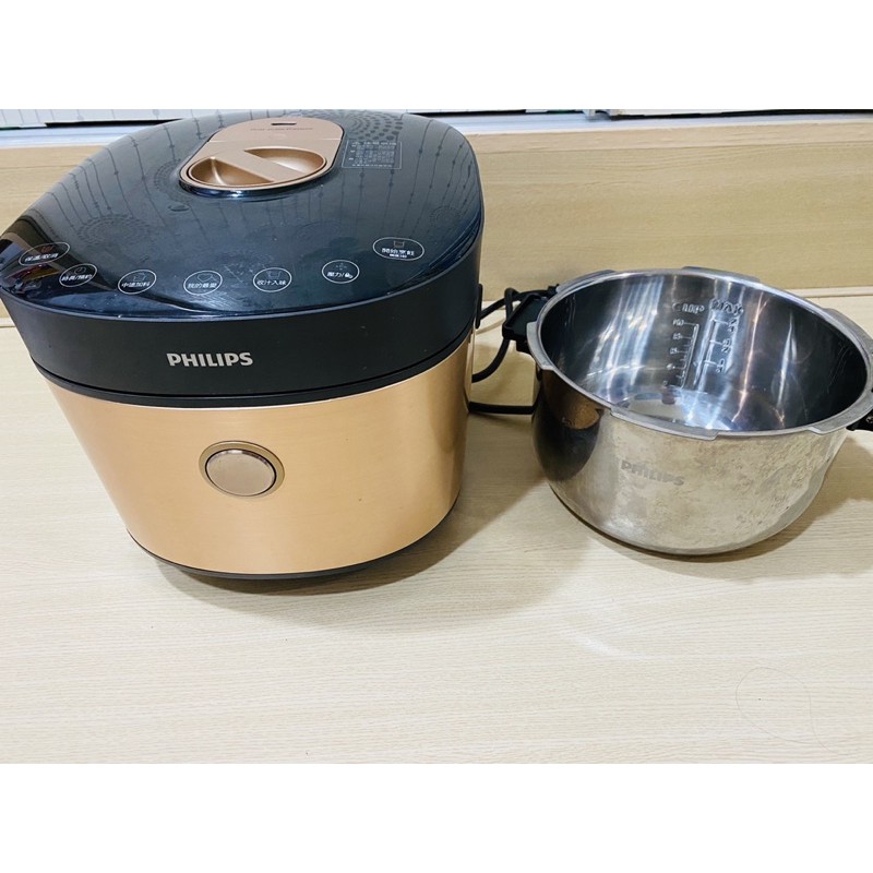 二手飛利浦智慧萬用鍋hd2195金小萬 蝦皮購物