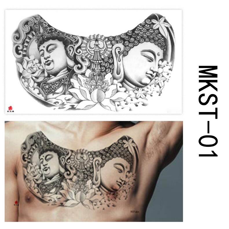 墨客mkst系列全身紋身貼刺青貼紙紋身貼紙半甲身體彩繪tattoo 刺青防水金屬刺青胸部刺青龍刺青貼紙 蝦皮購物