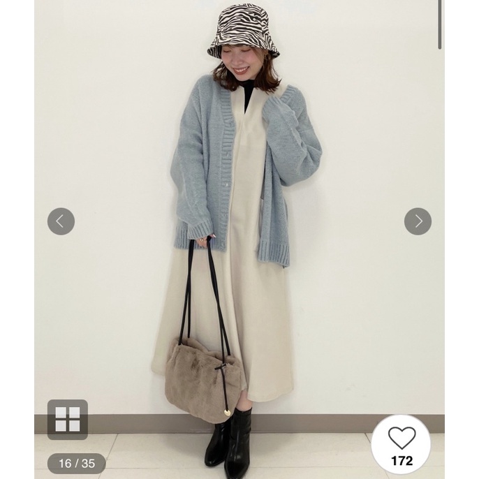 Noyoc日系 現貨 Shoo La Rue 馬卡龍軟棉厚款針織外套日單 蝦皮購物