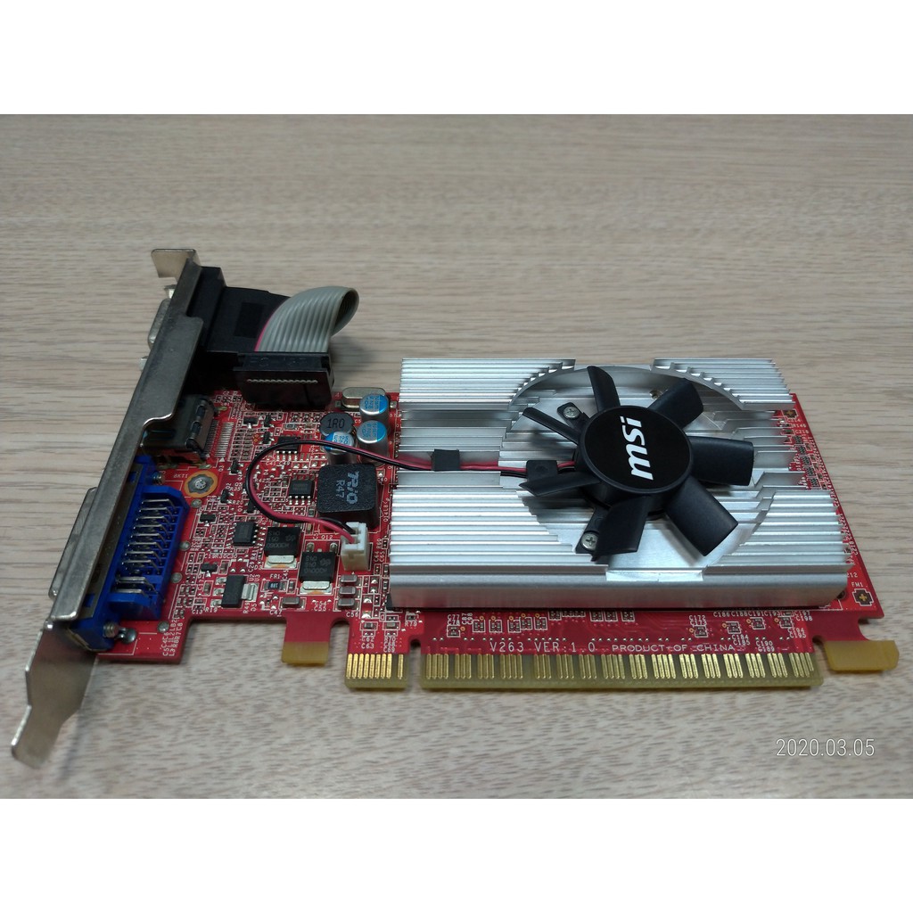 MSI 微星 GeForce GT520 2G 顯示卡 免插電 二手