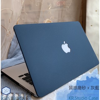 台灣出貨🇹🇼霧面磨砂 灰藍 Macbook保護殼 Apple M1 Pro 13 15  Air 11 13 電腦保護殼