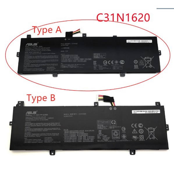 原廠ASUS 電池 C31N1620 左接口CYC100 2650/4210 UX430 UX430UQ UX430UA
