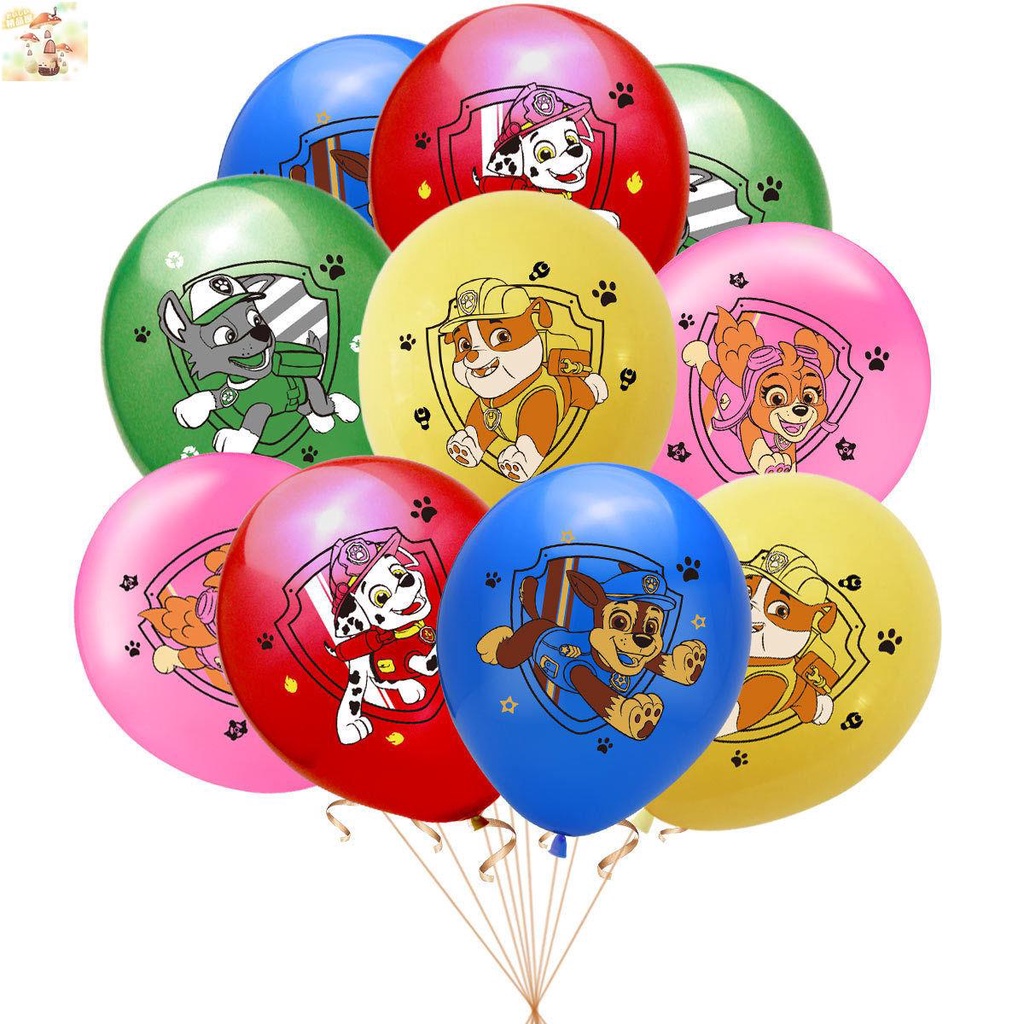 狗狗巡邏隊氣球 汪汪隊立大功 氣球套裝兒童生日裝飾布置玩具氣球