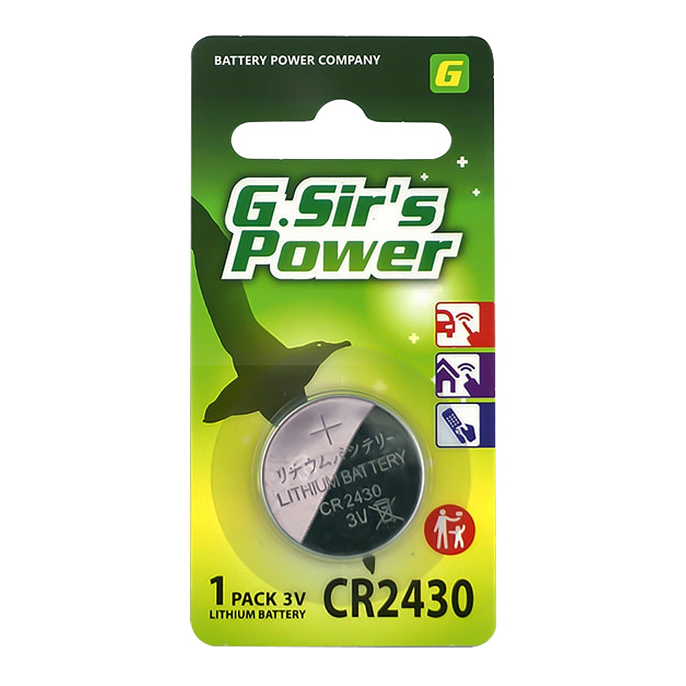 國際牌 G.Sir's公司貨 鋰電池 3V 鈕扣CR2412 CR2430 CR2450 CR2477水銀電池