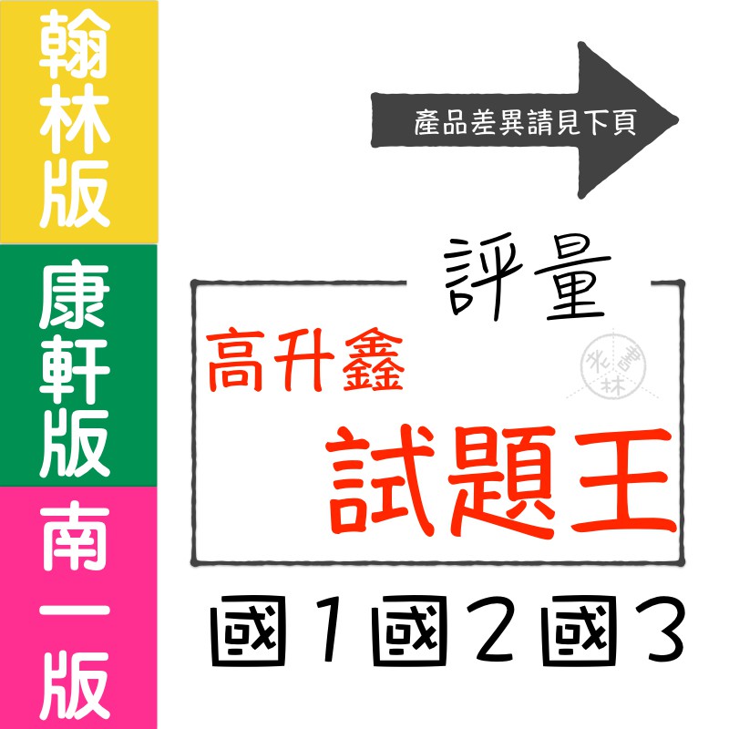 【國中評量集合】113學年-高升鑫-試題王 (教師版)(林老書升學專門店)(網路書店)