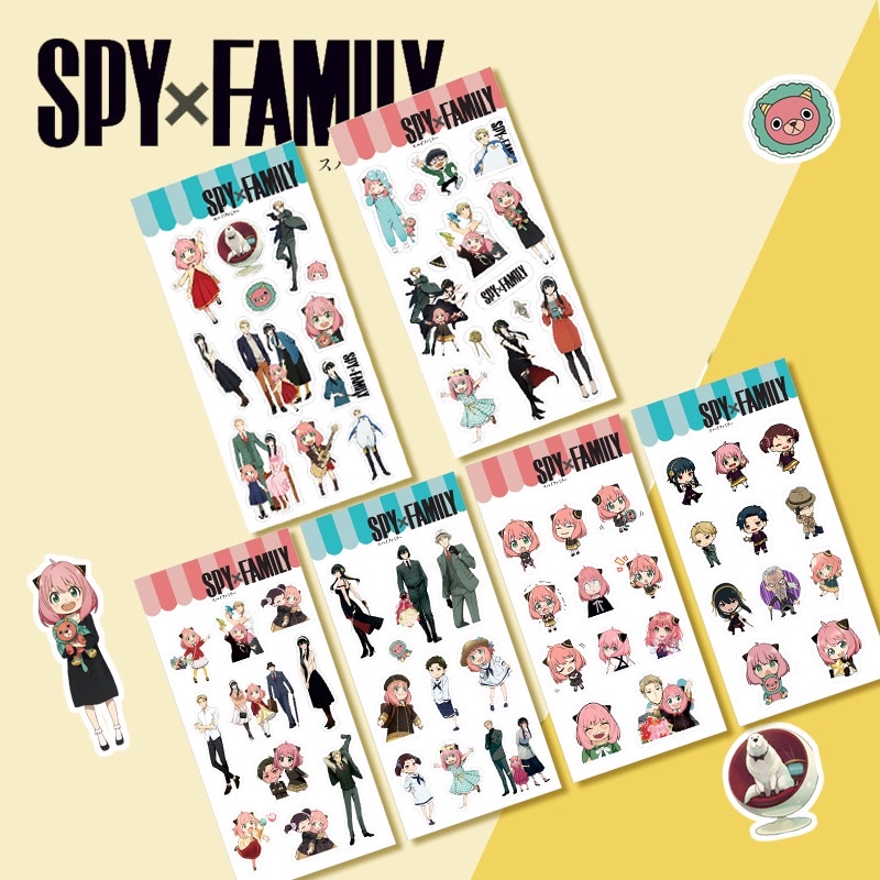 現貨❤️間諜家家酒 手帳貼紙 SPYxFAMILY 黃昏 洛伊德 彭德犬 安妮亞 約兒 佛傑 間諜過家家