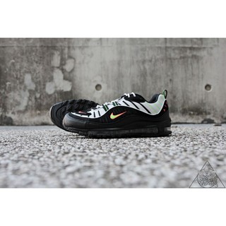 【HYDRA】Nike Air Max 98 Highlighter 黑白 螢光 氣墊 慢跑鞋【640744-015】