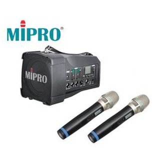 亞洲樂器 MIPRO MA-100DB 肩掛式無線喊話器+ ACT-32H 無線麥克風二支