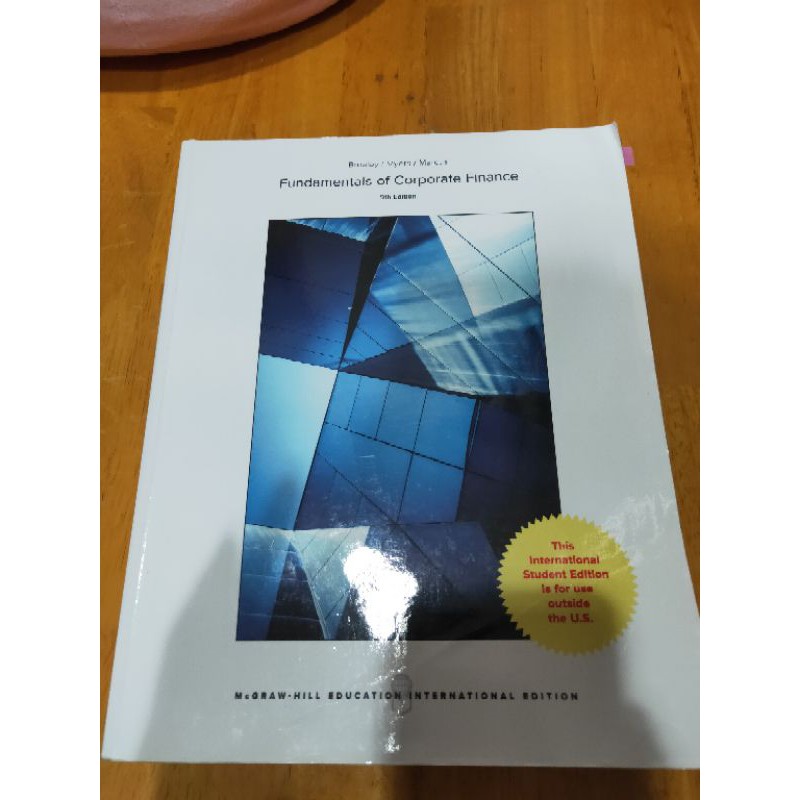 fundamentals of corporate finance財務管理課本9 Ed. 淡江大學(二手）