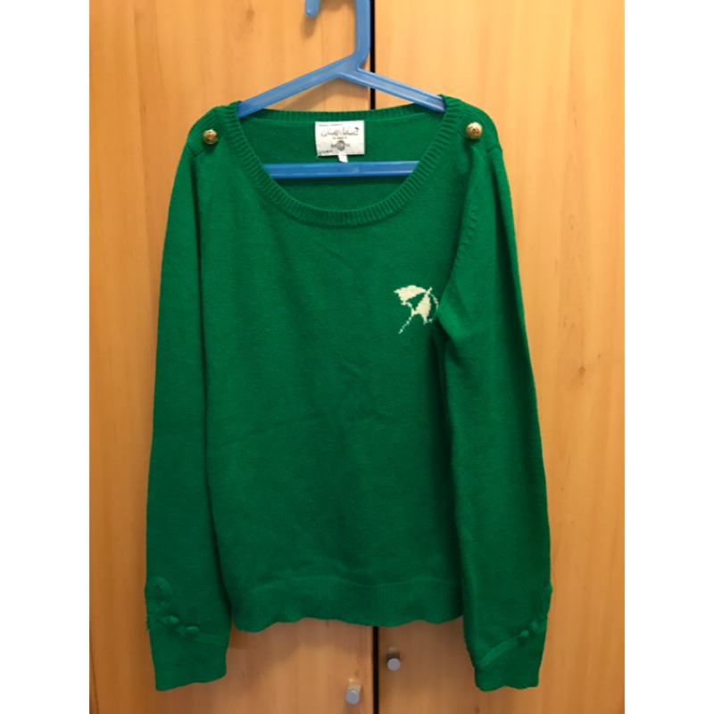 VI's 二手衣櫃-雨傘牌綠色毛衣