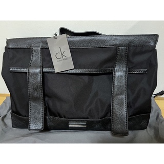 全新品 正品 CALVIN KLEIN 男用公事包 電腦包 CK黑色手提包 手提/肩背 二用