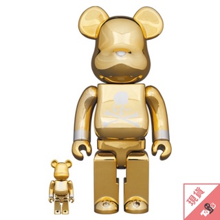 （現貨）BE@RBRICK 庫柏力克熊 mastermind JAPAN MMJ GOLD 100％ & 400％