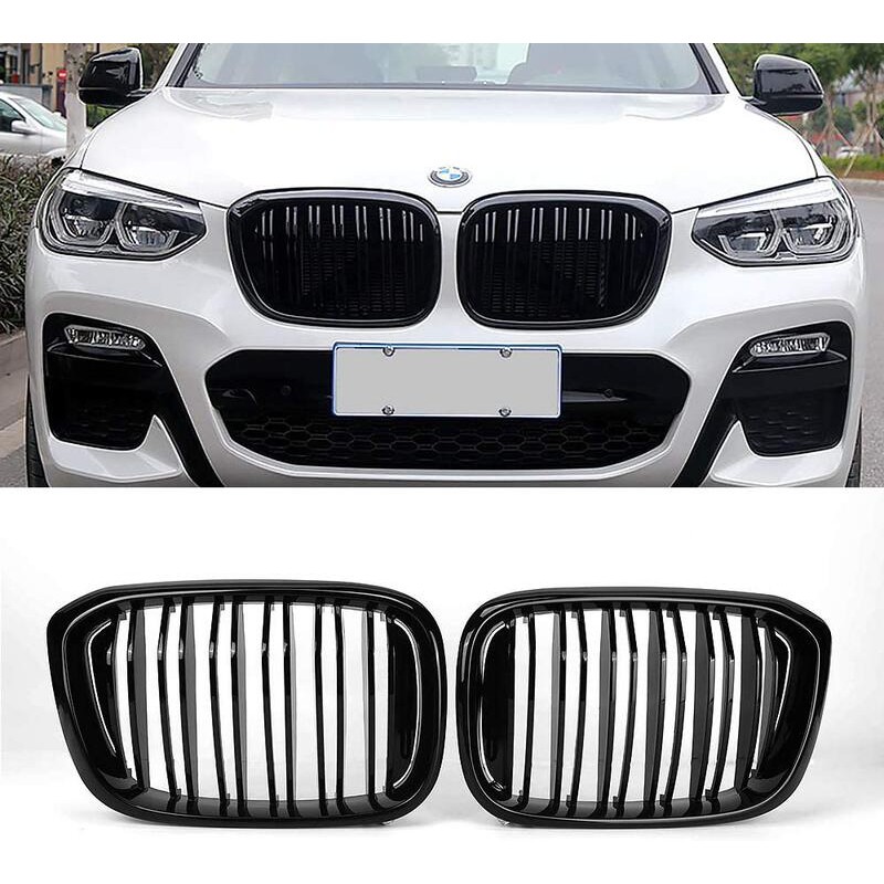 Shadow亮黑 X3 X4 G01 G02專用 台北快車 Bmw M Performance原廠 雙腎 進氣格柵網 蝦皮購物