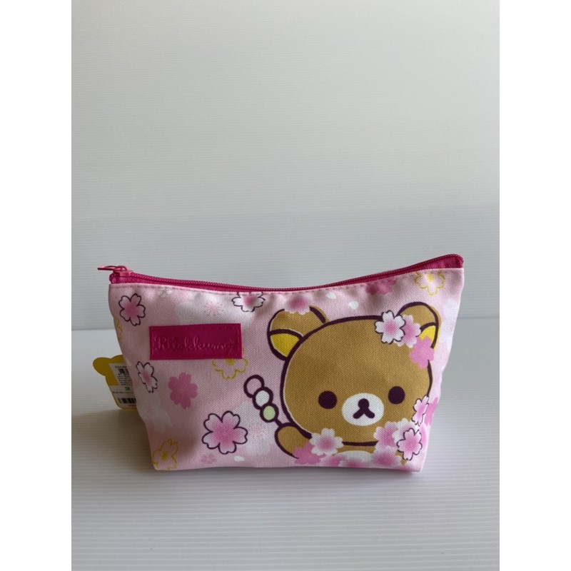 🌸暖熊窩🌸 拉拉熊櫻花系列 泰國 收納包 帆布包 置物包 筆袋
