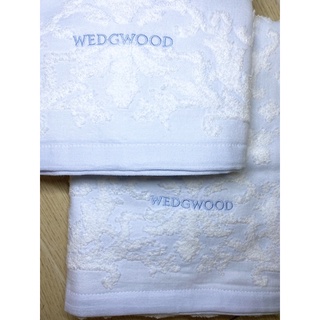 日單《伍德/WEDGWOOD/淺藍色》紗布浮雕 無捻紗 刺繡 浴巾 毛巾 方巾 純棉