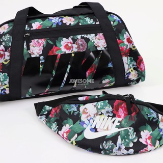 [歐鉉]NIKE 花卉 腰包 小包 斜背包 側背包 DB4702-010 旅行袋 健身袋 運動提袋 DA2156-010