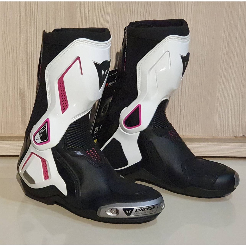 【威盛重車人身部品】零碼出清 Dainese TORQUE D1 OUT BOOTS LADY 女版 外靴防摔車靴 粉