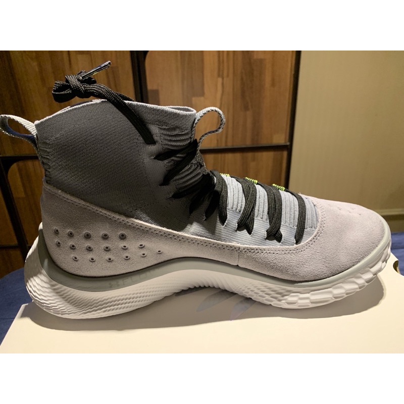 正版全新curry 4籃球鞋銀灰色