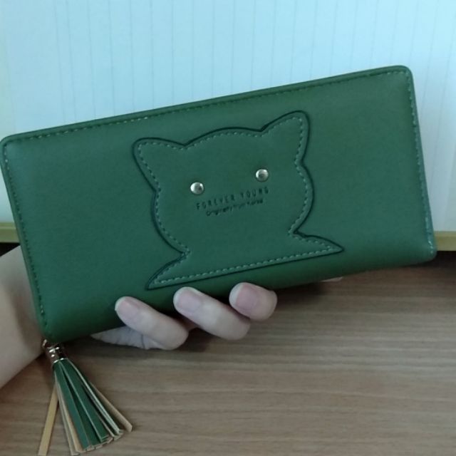 全新 韓國貓咪長夾 手拿包 錢包