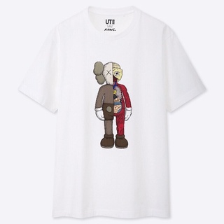 【現貨】【KAWS×UNIQLO】XS 最後一次 潮流聯名款 白底半剖 T-SHIRT 限量 生日禮物 公仔 大童