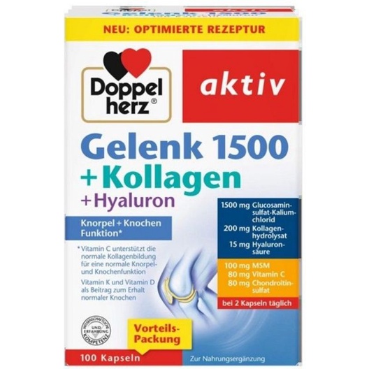 Doppelherz 德國多寶雙心 Gelenk 1500 關節+膠原蛋白+玻尿酸膠囊