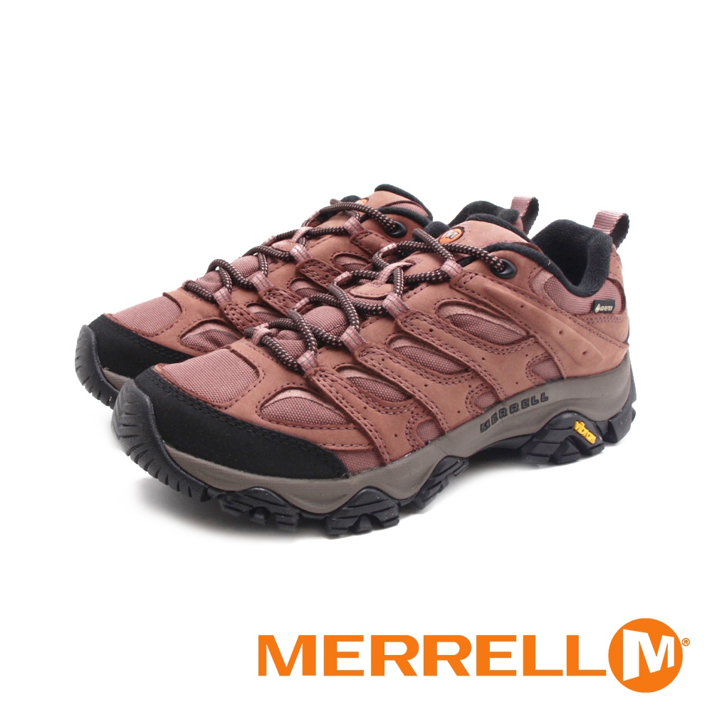 MERRELL (女) MOAB 3 SMOOTH GORE-TEX防水郊山健行鞋 女鞋－棕紅