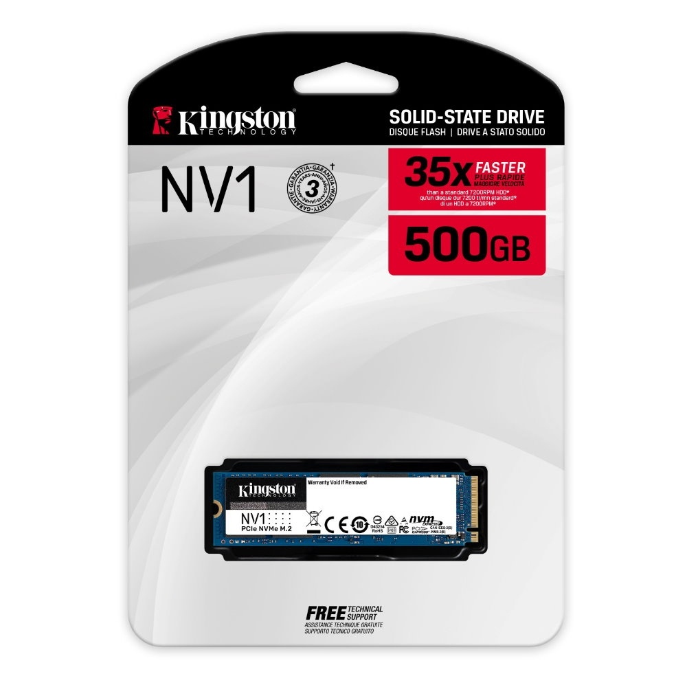 金士頓 Kingston NV1 500G NVMe PCIe SSD 固態硬碟 (SNVS/500G)