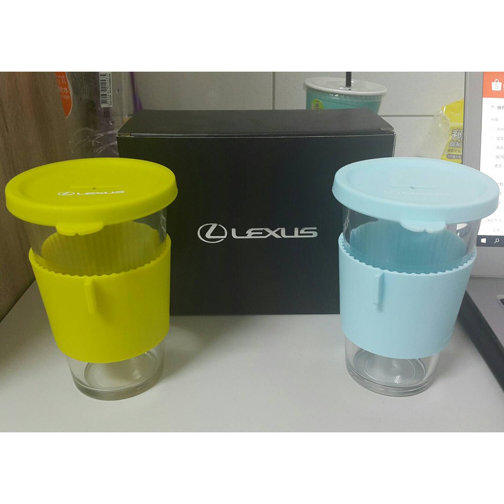 Lexus Glasslock 隨手杯組 藍色 黃色 蝦皮購物