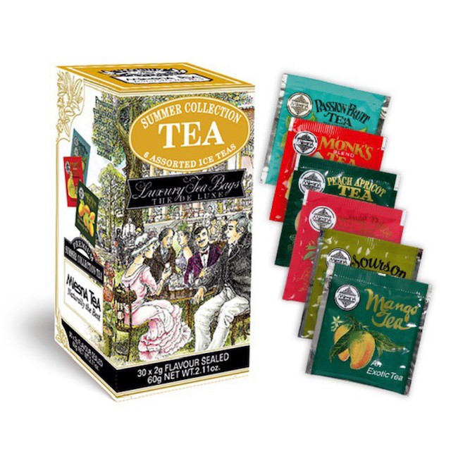本月促銷【即享萌茶】(內有6款水果茶)曼斯納夏日組合綜合茶包30茶包/盒MlesnA SUMMER COLLECT