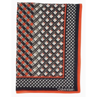 全新美國名牌 Calvin Klein 幾何圖形年輕款絲巾領巾圍巾，只有一件！(購買前請先詢問是否有存貨！隨時會缺貨！)