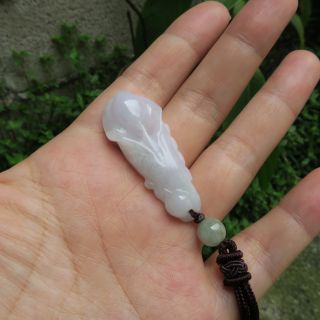 緬甸玉玉石玉墜 花開富貴 冰糯種淡紫色 翡翠A貨附証書 現貨在臺北市免等