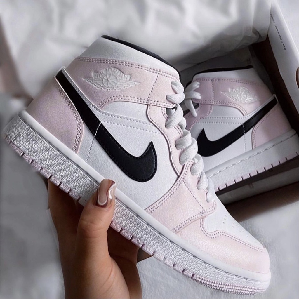 Wmns Air Air Jordan Mid Barely Rose Womens Jordan Shoes 22 Wmns
