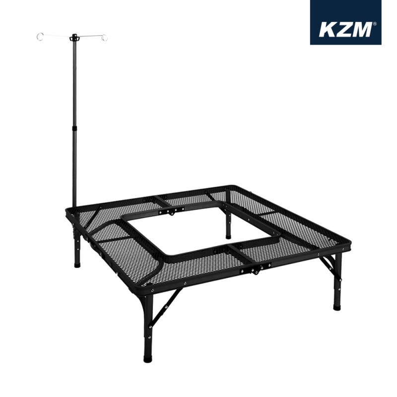 早點名｜ KAZMI KZM 鋼網圍爐桌 K9T3U012 燒烤桌 摺疊桌 餐廚桌 露營桌 收納桌